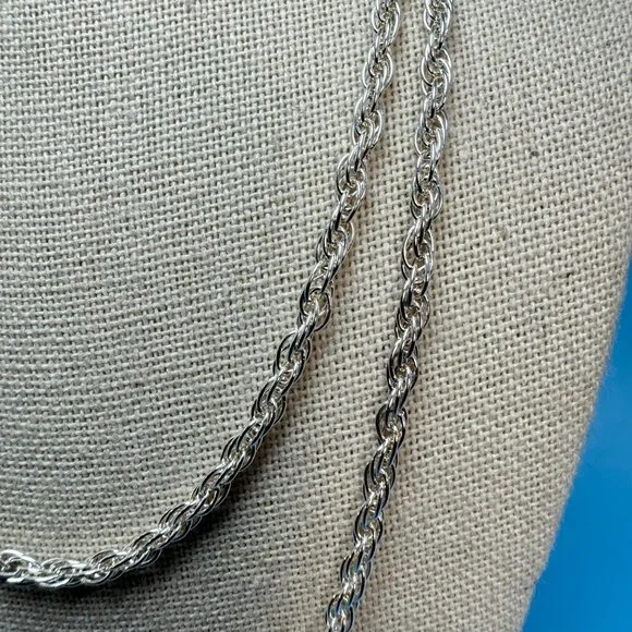 Milor Sterling Silver 925 Italy 2mm Thick Rope Chain 30 Long Lobster Claw